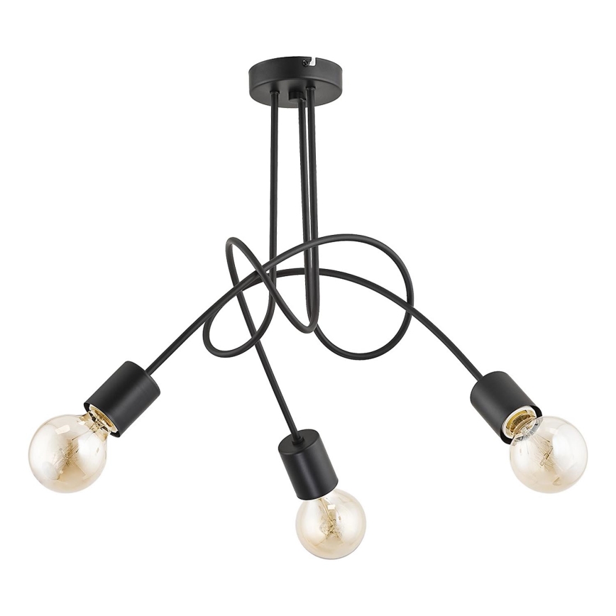 Loftlampe TANGO 3xE27/15W/230V sort