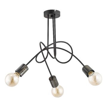 Loftlampe TANGO 3xE27/15W/230V sort