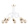 Loftlampe TANGO 5xE27/15W/230V hvid/guldfarvet