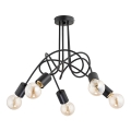 Loftlampe TANGO 5xE27/60W/230V sort