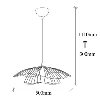 Loftlampe TEL 1xE27/40W/230V