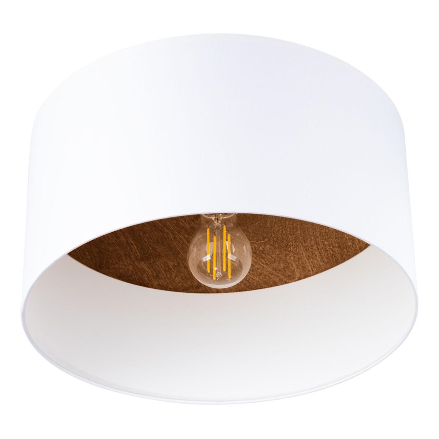 Loftlampe TELESTO 1xE27/15W/230V diameter 35 cm hvid/brun