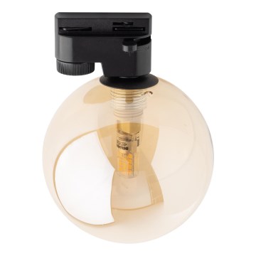 Loftlampe til 1-faset skinnesystem TRACER 1xG9/8W/230V sort/røget beige