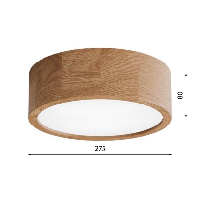 Loftlampe til badeværelse CLEO 2xE27/24W/230V IP54 diameter 27,5 cm eg
