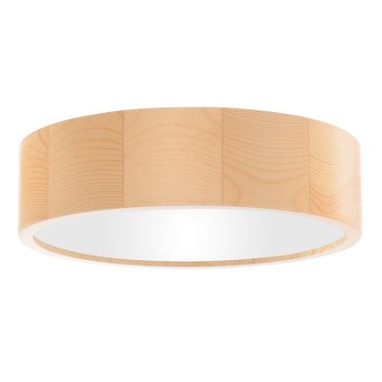 Loftlampe til badeværelse CLEO 2xE27/24W/230V IP54 diameter 27,5 cm fyrretræ