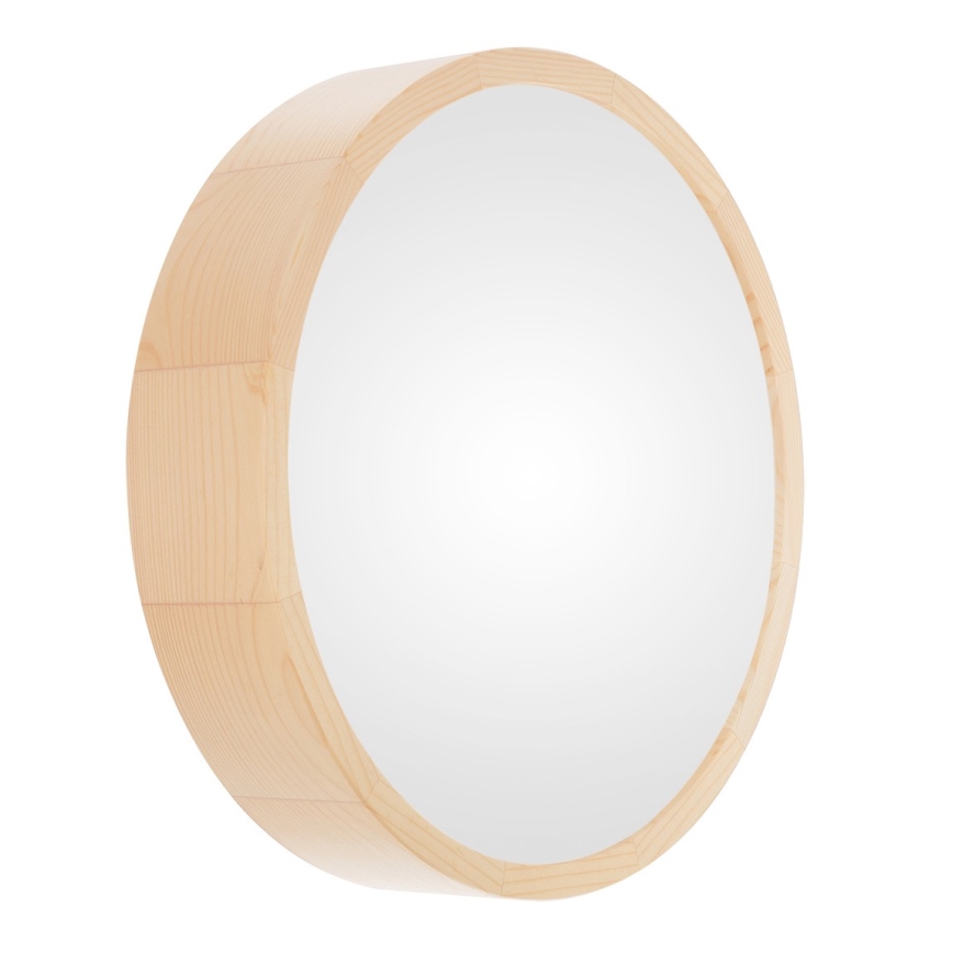 Loftlampe til badeværelse CLEO 2xE27/24W/230V IP54 diameter 27,5 cm fyrretræ
