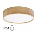 Loftlampe til badeværelse CLEO 3xE27/24W/230V IP54 diameter 37,5 cm eg