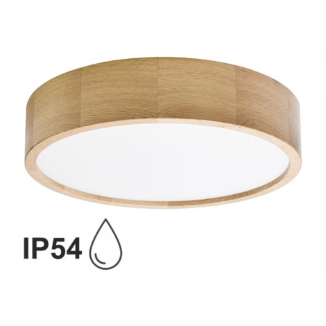 Loftlampe til badeværelse CLEO 3xE27/24W/230V IP54 diameter 37,5 cm eg