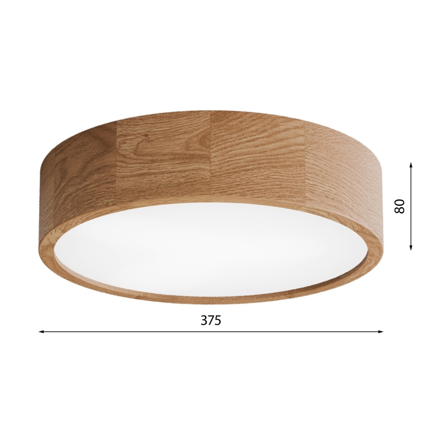 Loftlampe til badeværelse CLEO 3xE27/24W/230V IP54 diameter 37,5 cm eg
