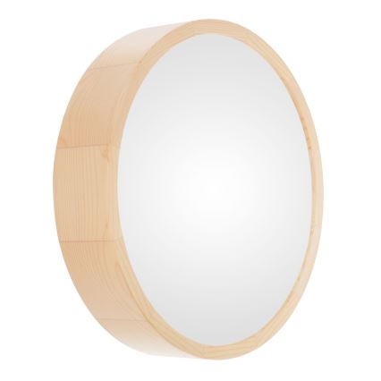 Loftlampe til badeværelse CLEO 3xE27/24W/230V IP54 diameter 37,5 cm fyrretræ