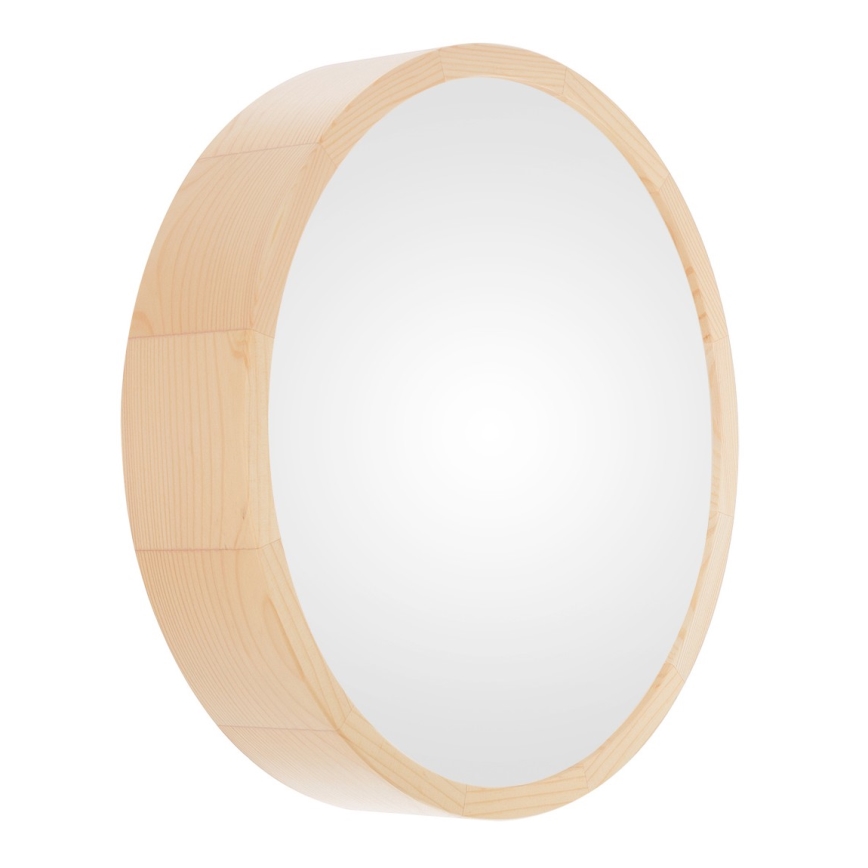 Loftlampe til badeværelse CLEO 3xE27/24W/230V IP54 diameter 37,5 cm fyrretræ
