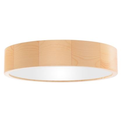 Loftlampe til badeværelse CLEO 3xE27/24W/230V IP54 diameter 37,5 cm fyrretræ