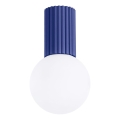 Loftlampe til badeværelse HALO 1xG9/8W/230V diameter 12 cm IP44 blå