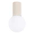 Loftlampe til badeværelse HALO 1xG9/8W/230V diameter 12 cm IP44 cremefarvet
