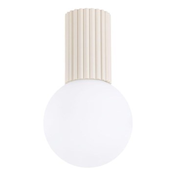 Loftlampe til badeværelse HALO 1xG9/8W/230V diameter 12 cm IP44 cremefarvet