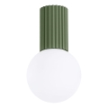 Loftlampe til badeværelse HALO 1xG9/8W/230V diameter 12 cm IP44 grøn