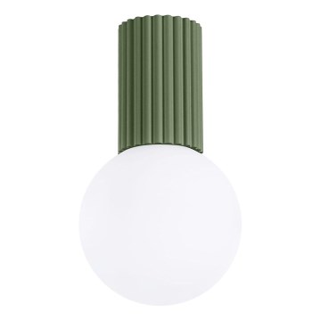 Loftlampe til badeværelse HALO 1xG9/8W/230V diameter 12 cm IP44 grøn