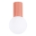 Loftlampe til badeværelse HALO 1xG9/8W/230V diameter 12 cm IP44 lyserød