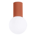 Loftlampe til badeværelse HALO 1xG9/8W/230V diameter 12 cm IP44 orange