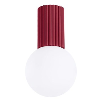 Loftlampe til badeværelse HALO 1xG9/8W/230V diameter 12 cm IP44 rød