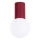 Loftlampe til badeværelse HALO 1xG9/8W/230V diameter 12 cm IP44 rød