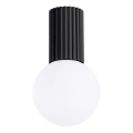 Loftlampe til badeværelse HALO 1xG9/8W/230V diameter 12 cm IP44 sort