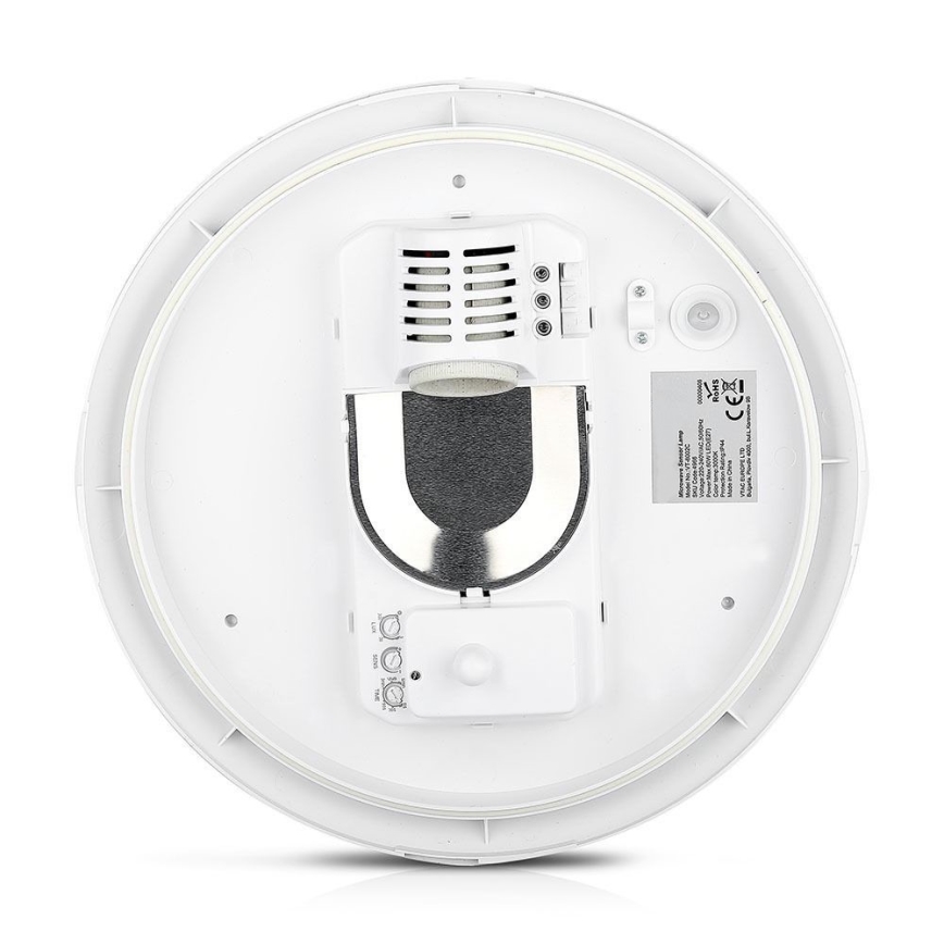 Loftlampe til badeværelse med sensor 1xE27/60W/230V IP44 ø 29,6 cm