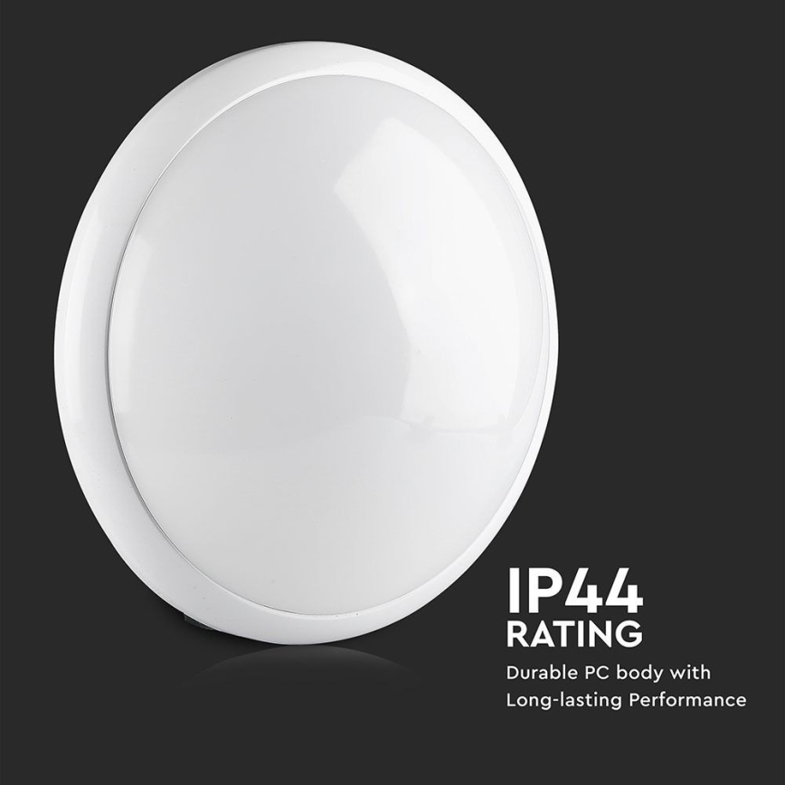 Loftlampe til badeværelse med sensor 1xE27/60W/230V IP44 ø 29,6 cm