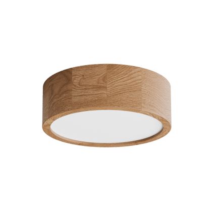 Loftlampe til badeværelse med sensor CLEO 2xE27/24W/230V Ø 27,5 cm IP54 eg