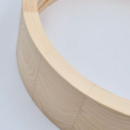 Loftlampe til badeværelse NATURAL 3xE27/15W/230V IP54 fyrretræ ø 37 cm - FSC certificeret
