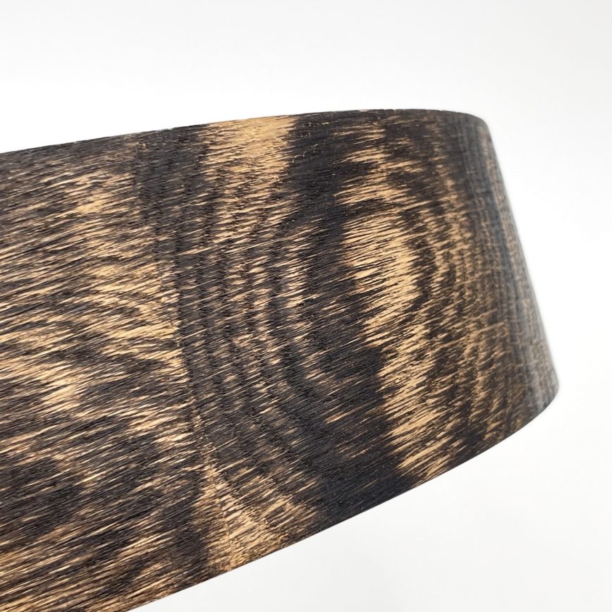 Loftlampe til badeværelse OAK SMOKY 2xE27/15W/230V IP54 ø 27,5 cm eg/brun