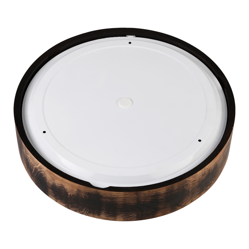 Loftlampe til badeværelse OAK SMOKY 3xE27/15W/230V IP54 ø 37,5 cm eg/brun