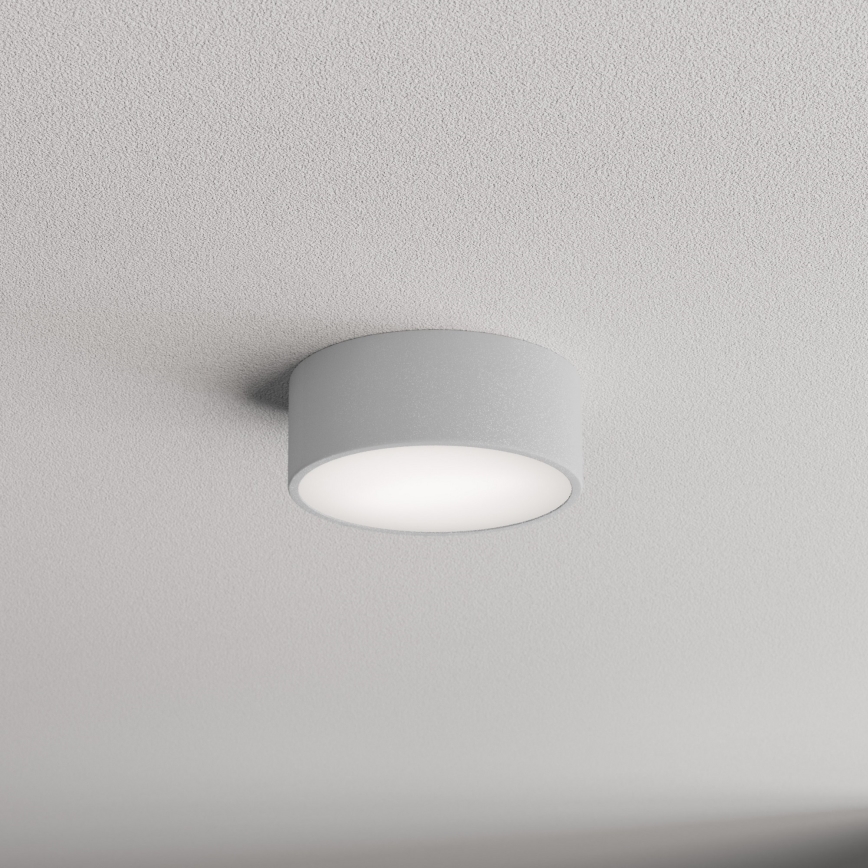 Loftlampe til badeværelset med sensor CLEO, 1xE27/24W/230V, Ø 20 cm, IP54, grå