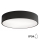 Loftlampe til badeværelset med sensor CLEO, 3x E27/24W/230V, Ø 40 cm, sort, IP54