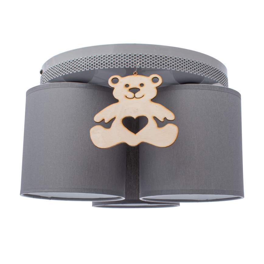 Loftlampe til børn BEAR 3xE27/60W/230V