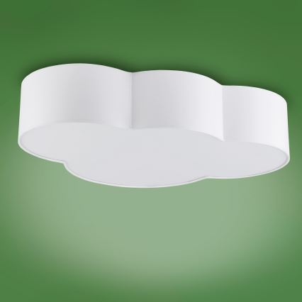 Loftlampe til børn CLOUD 4xE27/15W/230V hvid