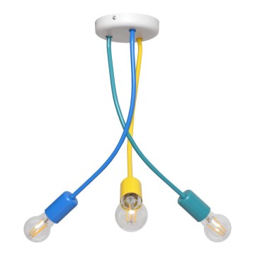 Loftlampe til børn HARVARD 3xE27/15W/230V