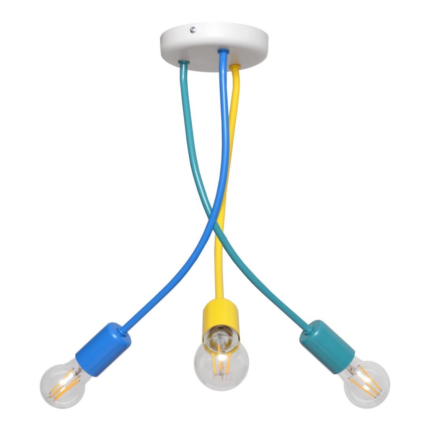 Loftlampe til børn HARVARD 3xE27/15W/230V