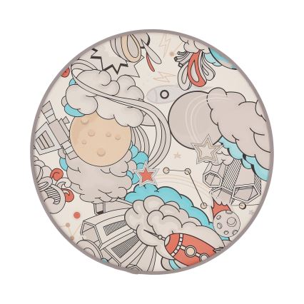 Loftlampe til børn KIDDY 2xE27/40W/230V hvid/beige