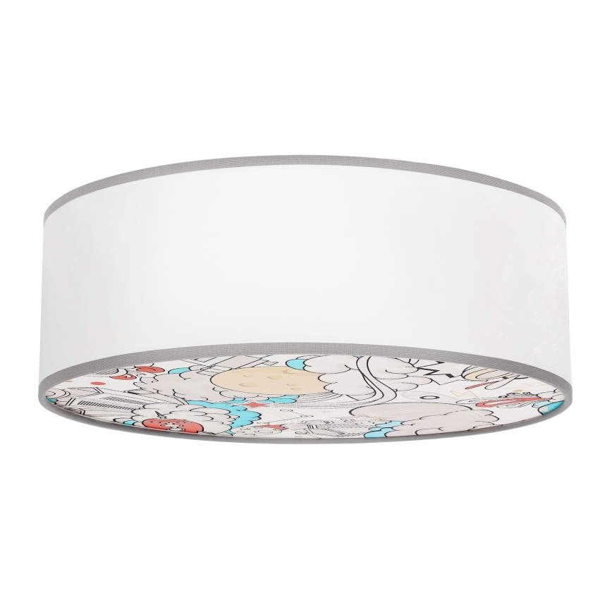 Loftlampe til børn KIDDY 2xE27/40W/230V hvid/beige