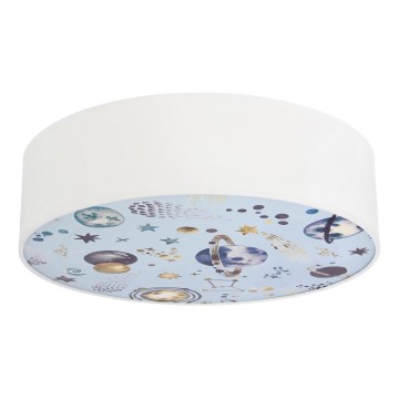 Loftlampe til børn KIDDY 2xE27/40W/230V hvid/blå
