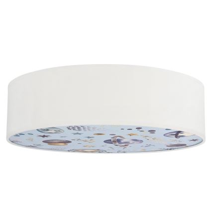 Loftlampe til børn KIDDY 2xE27/40W/230V hvid/blå