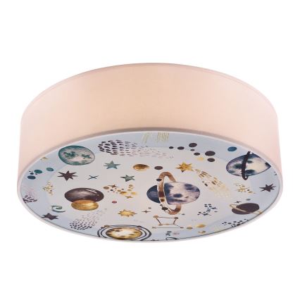 Loftlampe til børn KIDDY 2xE27/40W/230V hvid/blå