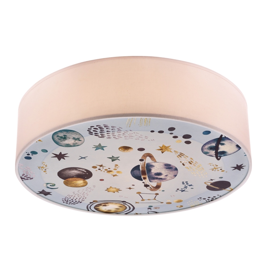 Loftlampe til børn KIDDY 2xE27/40W/230V hvid/blå