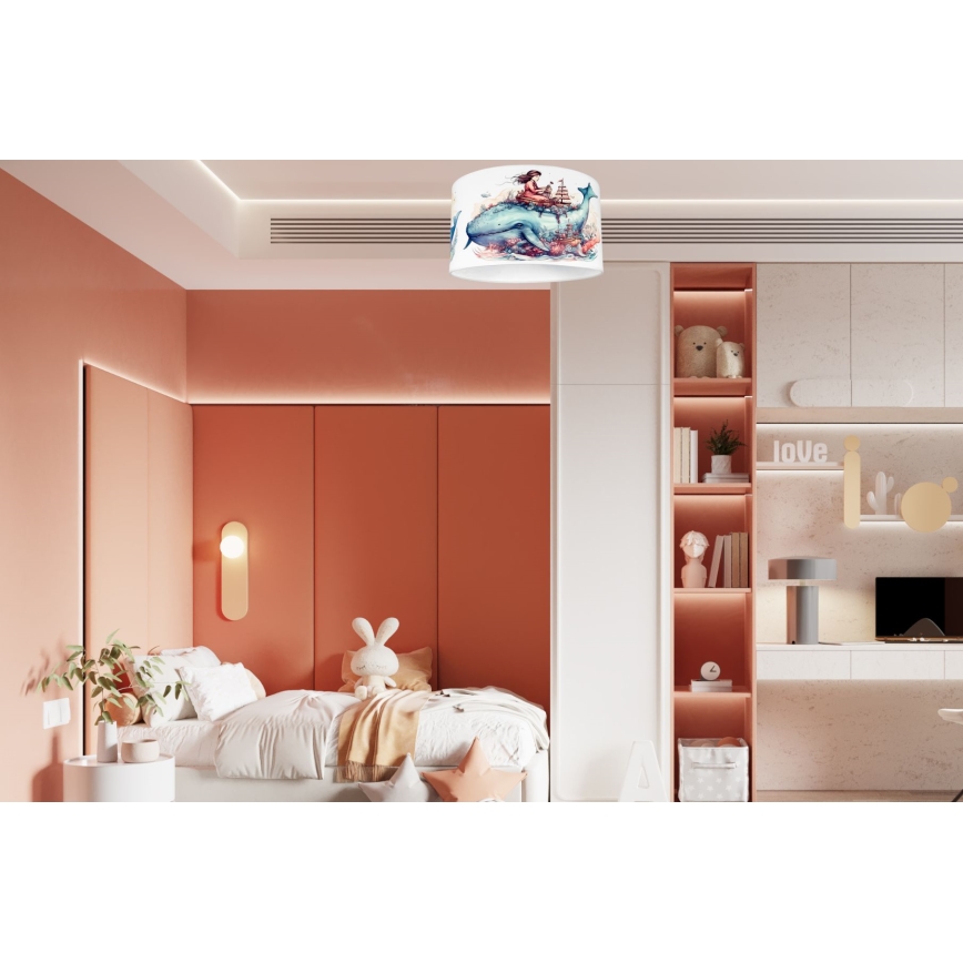 Loftlampe til børn OCEAN 1xE27/60W/230V