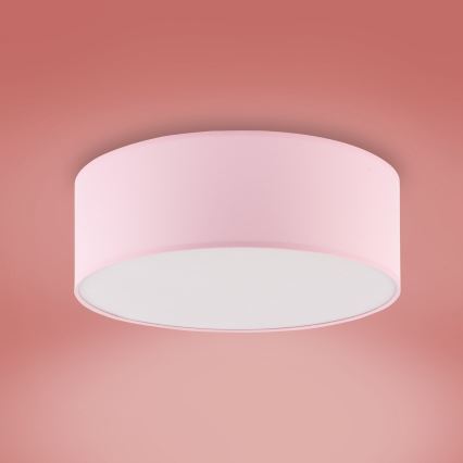 Loftlampe til børn RONDO KIDS 4xE27/15W/230V pink