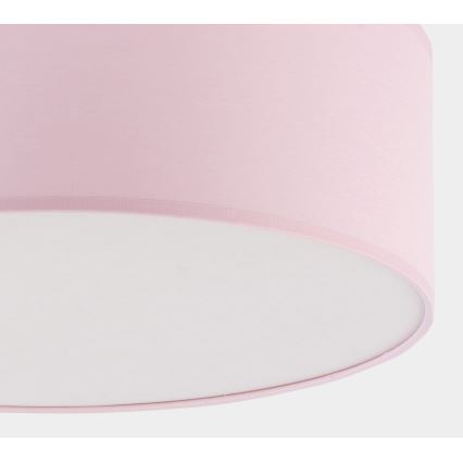 Loftlampe til børn RONDO KIDS 4xE27/15W/230V pink