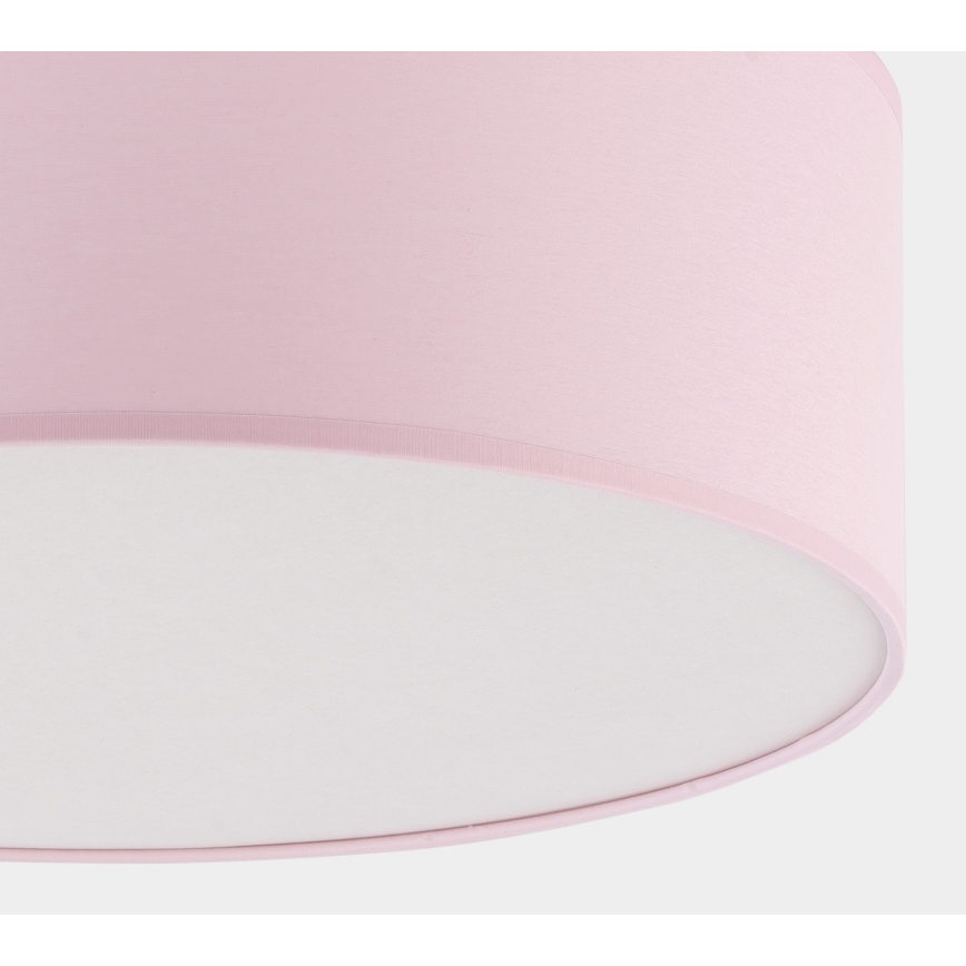 Loftlampe til børn RONDO KIDS 4xE27/15W/230V pink