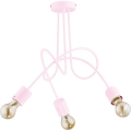 Loftlampe til børn TANGO 3xE27/60W/230V pink