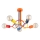 Loftlampe til børn WINGO 5xE27/15W/230V farverig